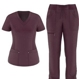 Healthcare short sleeves uniform two-piece